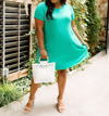 Now N Forever Don't Blink Kelly Dress In Green In Green