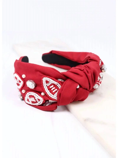 Caroline Hill Free Catch Football Headband In Red