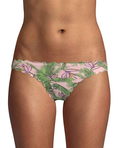 Pq Swim Women's Bermuda Reversible Seamless Bikini Bottom In Botanical Print In Multi