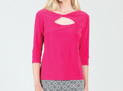 Clara Sunwoo Perfect Illusion Top In Hot Pink