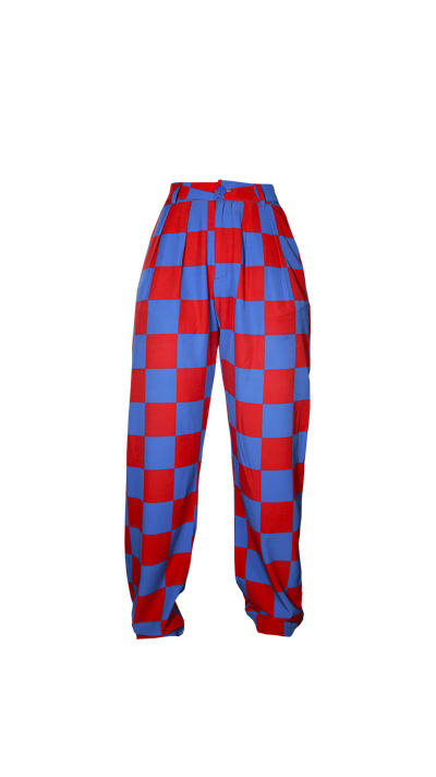 Fenáreta Checkers Classic Pant In Blue