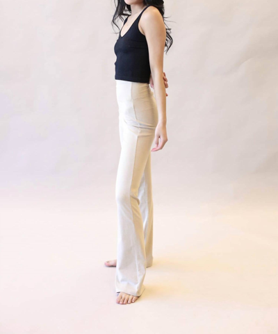 Zenana Bootcut Yoga Pants In Heather Beige
