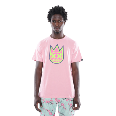 Cult Of Individuality-men 3d Clean Shimuchan Logo Short Sleeve Crew Neck Tee In Candy Pink