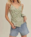 Aemi + Co Wrap Top In Green In Green