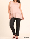 Umgee Metallic Slim Straight Leg Plus Jegging In Multi