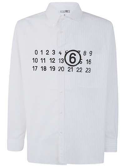 Mm6 Maison Margiela Long Sleeves Shirt Clothing In White