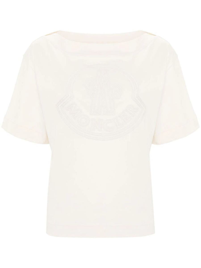 Moncler Short Sleeves T-shirt Clothing In White