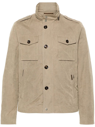 Moorer Baraldi-s1 Cotton Jacket In Brown