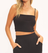PROJECT SOCIAL T STAY FOREVER RIB CAMI IN BLACK