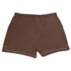Nero Perla Men's Brown Silk Boxer Brief In Brown