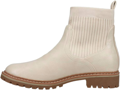 Corkys Footwear Pull On Bootie In Cream In White