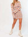 Le Lis Striped Mini Dress In Multi