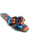 EVERGLADES COCO-2 SANDALS IN AZTEC PRINT