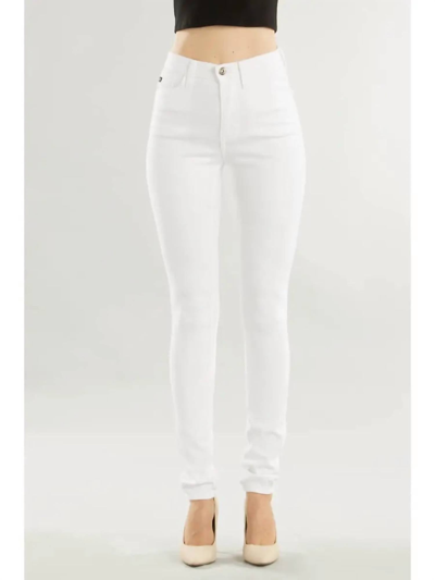 Kancan Anya High Rise Super Skinny Jeans In White