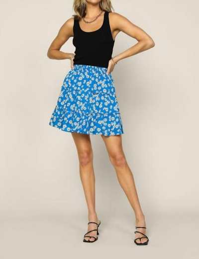 Skies Are Blue The Daisy Skirt In Blue