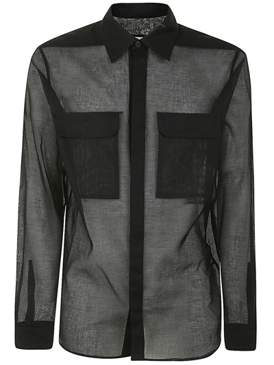 Rick Owens Work Shirt Clothing In Black