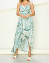 Hyfve Fiestar Truly Yours Ruffled Midi Dress In Blue