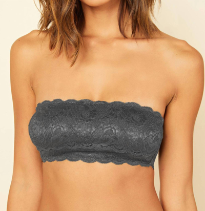 Cosabella Never Say Never Flirtie Bandeau Bra In Anthracite In Grey