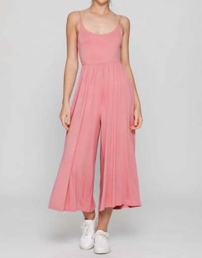 Final Touch Wide Leg Jumpsuit In Pink