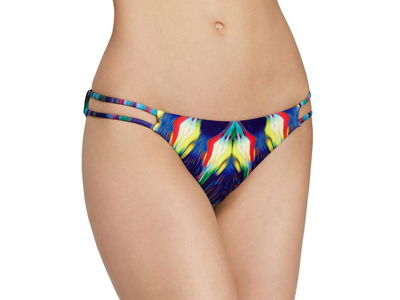 Pq Swim Women's Girl On Fire Strappy Bikini Bottom Swimsuit In Multicolor