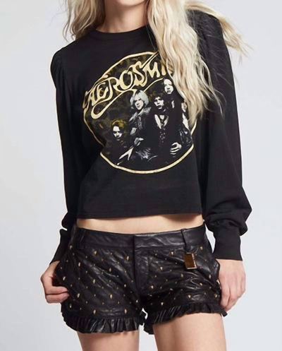 Recycled Karma Aerosmith Back In The Saddle Graphic Tee In Black