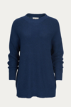 BESTTO RIBBED-KNIT COTTON SWEATER IN NAVY