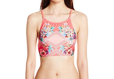 Minkpink Bloomin Beach Apron Bikini Top In Multi