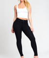 Ymi Hyper Stretch Pants In Black In Black