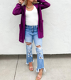 BLAKELEY FALL LOLA CARDIGANS IN PURPLE