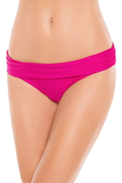 Pq Swim Women's Banded Hipster Bikini Bottom Swimsuit In Berry In Pink