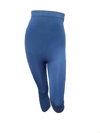 Rhonda Shear Women's Seamless High Waist Capri Legging In Navy In Blue