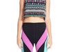 MINKPINK PERSONAL BEST SLEEVELESS GEOMETRIC TANK CROP TOP IN MULTI-COLOR