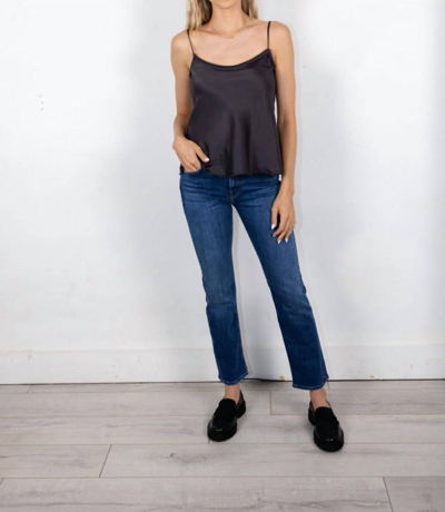 BRAZEAU TRICOT PAPERBAG CAMI TOP IN IRON