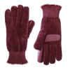 Isotoner Women's Lined Chenille Gloves In Plum In Pink