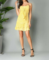 EPRETTY CECELIA FLORAL MINI DRESS IN YELLOW