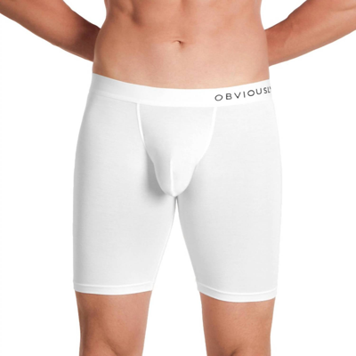 Obviously Primeman 9 Inch Leg Boxer Brief In White