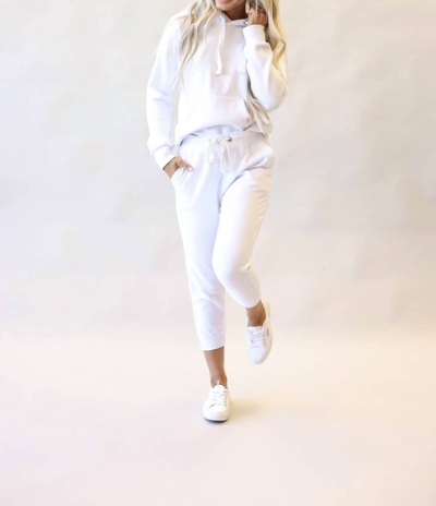 Reflex Luxe Capri Sweatpants In White