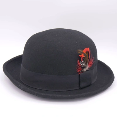 Christys Wool Round Hat In Black