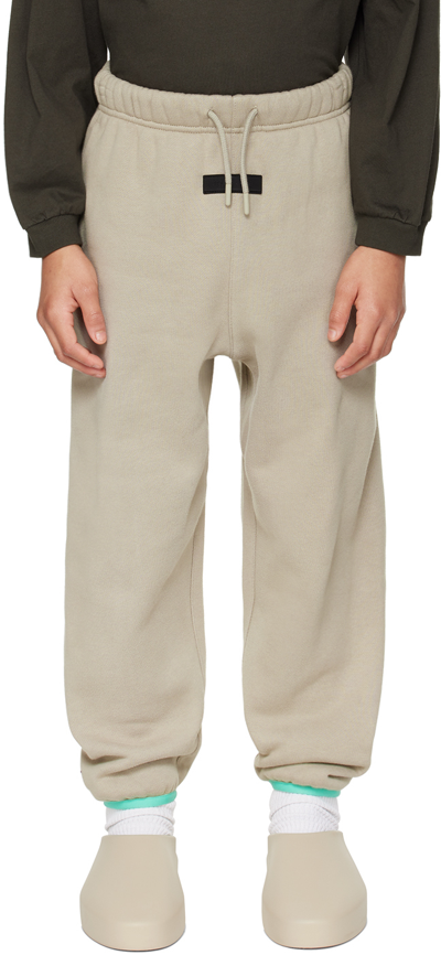 Essentials Kids Gray Patch Sweatpants In Seal