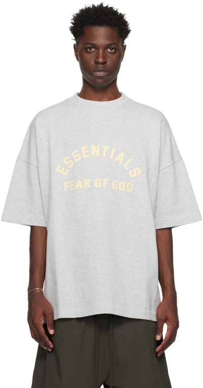 FEAR OF GOD ESSENTIALS - Straight-Leg Logo-Flocked Cotton-Blend Jersey Drawstring  Shorts - Brown Fear Of God Essentials