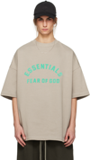 ESSENTIALS GRAY CREWNECK T-SHIRT