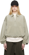 ESSENTIALS YELLOW SHELL BOMBER JACKET