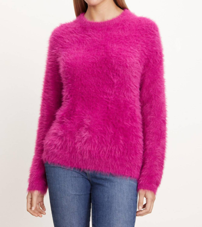 Velvet By Graham & Spencer Fluffy Sweater In Pink