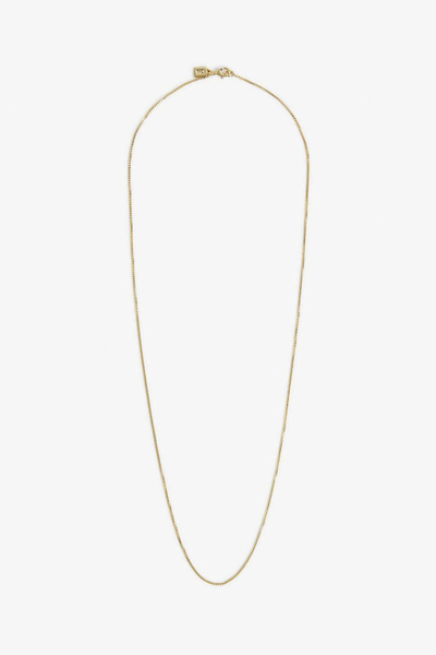 Crystal Haze Box Chain Necklace In Gold