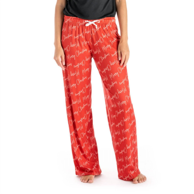 Hello Mello Holiday Lounge Pants In Red