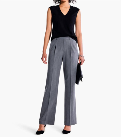 Nic + Zoe Wide Leg Charcoal Pants In Grey