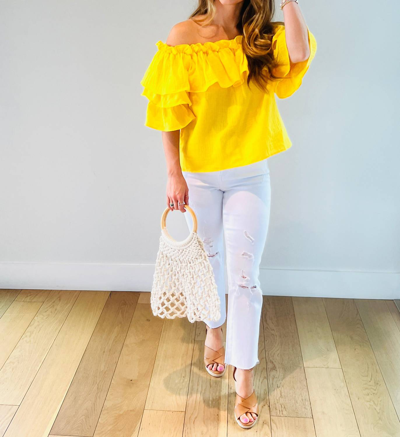 Umgee Brighter Days Top In Yellow