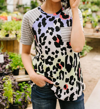 Now N Forever Pastel Spots & Stripes Top In Multi In Multi