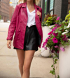 Mauritius Dija Rf Leather Short In Black In Black