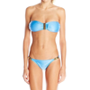 Vix Solid Detail Brazilian Bikini Bottom In Malibu Blue In Multi